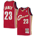 LeBron James Cleveland Cavaliers Mitchell & Ness Youth 2003-04 Hardwood Classics Swingman Jersey - Wine
