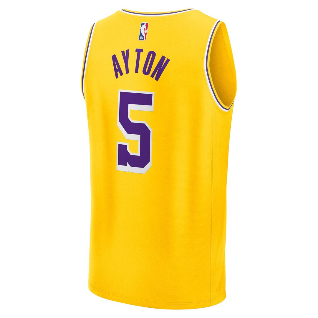 Deandre Ayton Los Angeles Lakers Fanatics Youth Fast Break Replica Player Jersey - Icon Edition - Gold