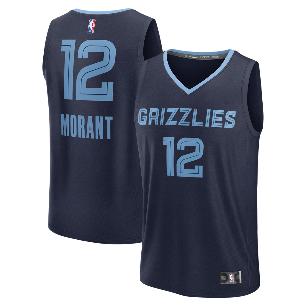 Ja Morant Memphis Grizzlies Fanatics Youth Fast Break Replica Player Jersey - Icon Edition - Navy