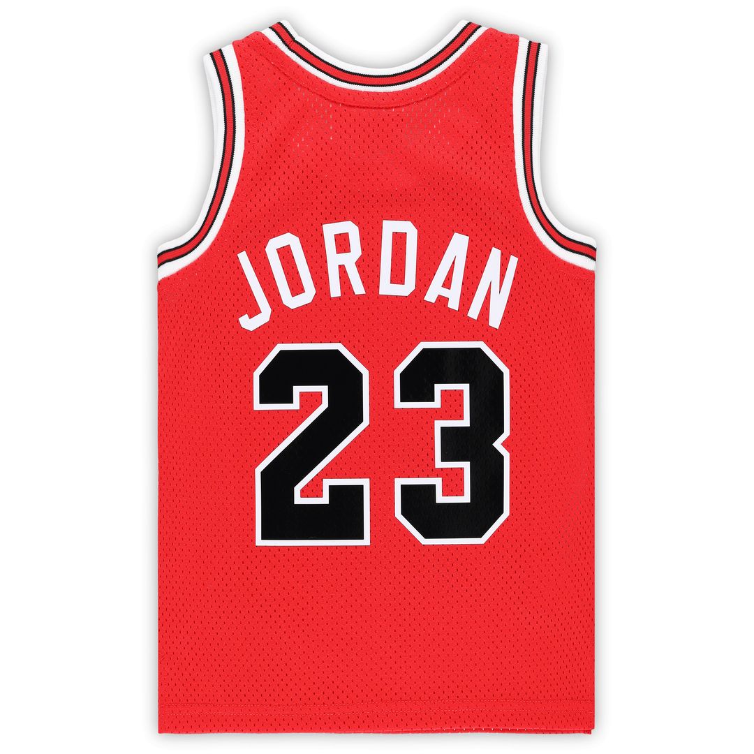 Michael Jordan Chicago Bulls Mitchell & Ness Toddler Hardwood Classics 1984/85 Authentic Swingman Jersey - Red