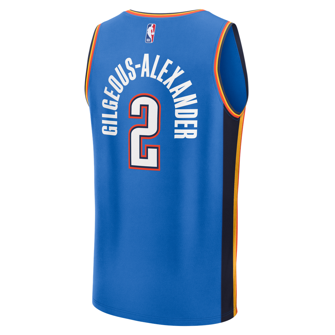 Shai Gilgeous-Alexander Oklahoma City Thunder Fanatics Fast Break Replica Player Jersey - Icon Edition - Blue