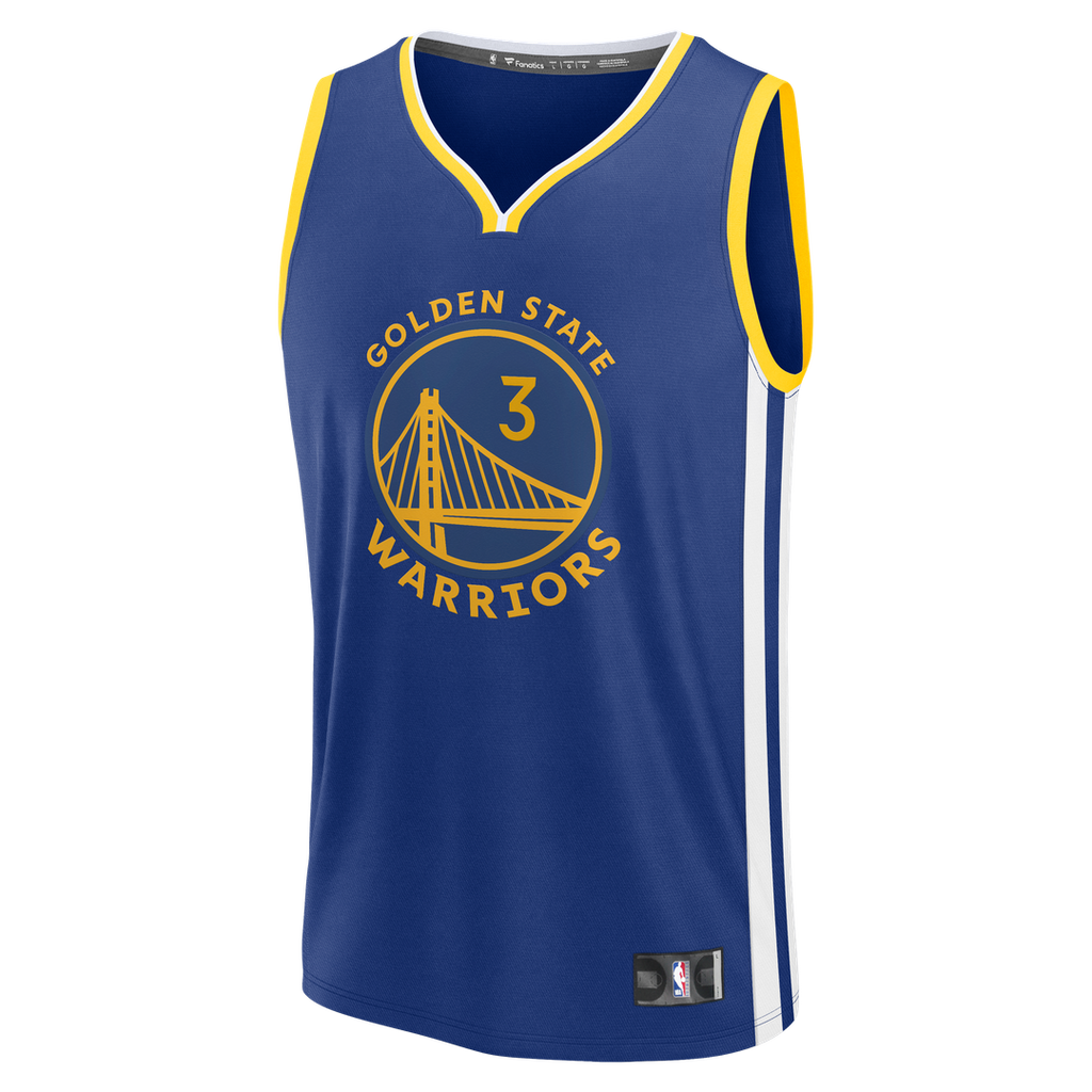 Will Richard Golden State Warriors Fanatics Fast Break Replica Jersey - Blue - Icon Edition