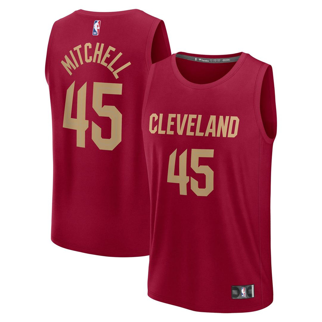 Donovan Mitchell Cleveland Cavaliers Fanatics Youth Fast Break Replica Player Jersey - Icon Edition - Wine