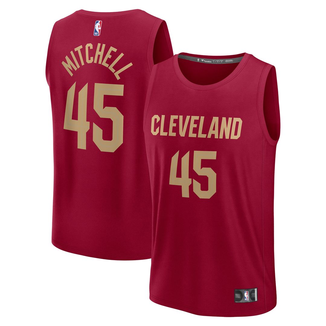 Donovan Mitchell Cleveland Cavaliers Fanatics Youth Fast Break Replica Player Jersey - Icon Edition - Wine
