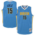 Nikola Jokic Denver Nuggets Mitchell & Ness Youth 2016/17 Hardwood Classics Swingman Jersey - Light Blue