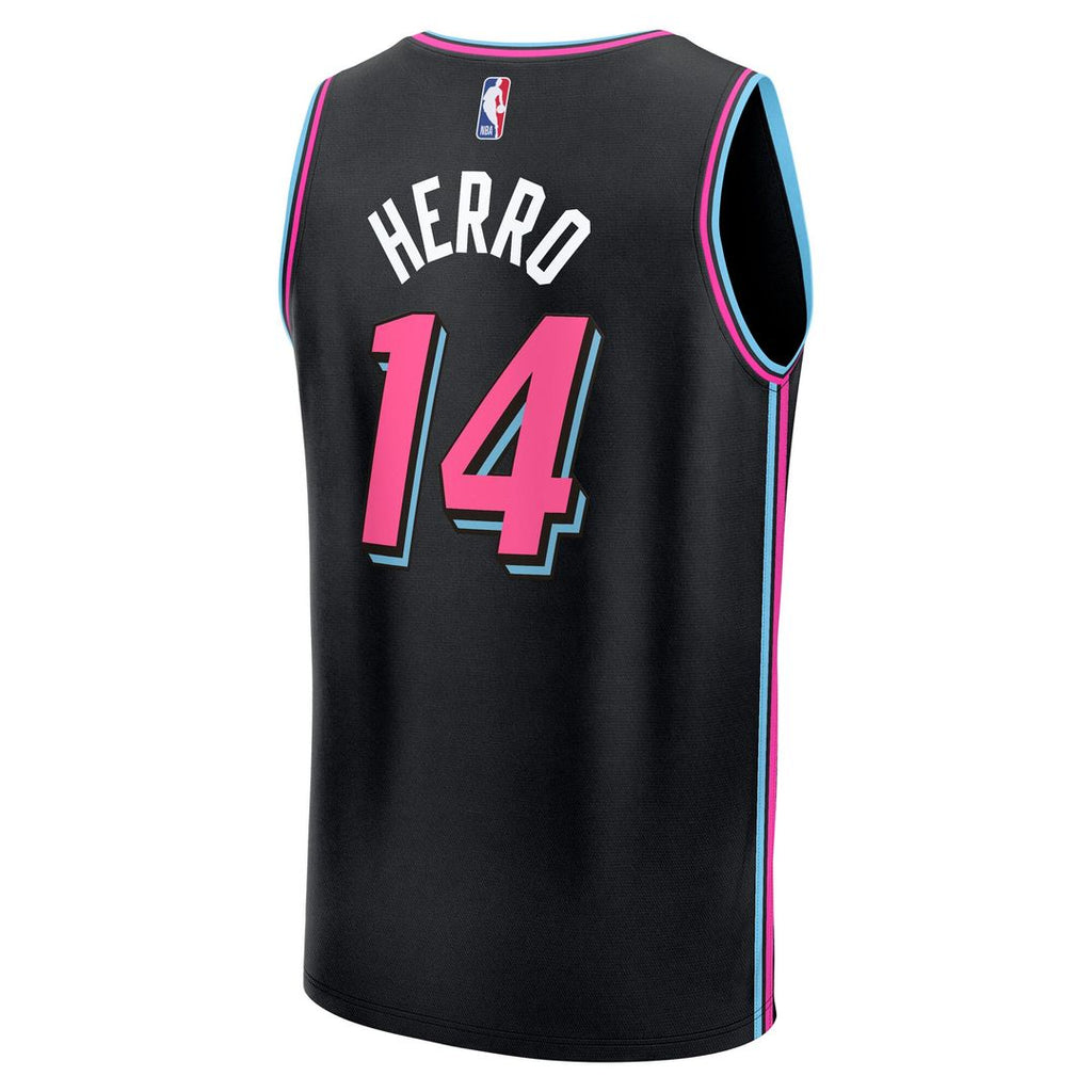 Tyler Herro Miami Heat Fanatics 2025/26 City Edition Fast Break Jersey - Black