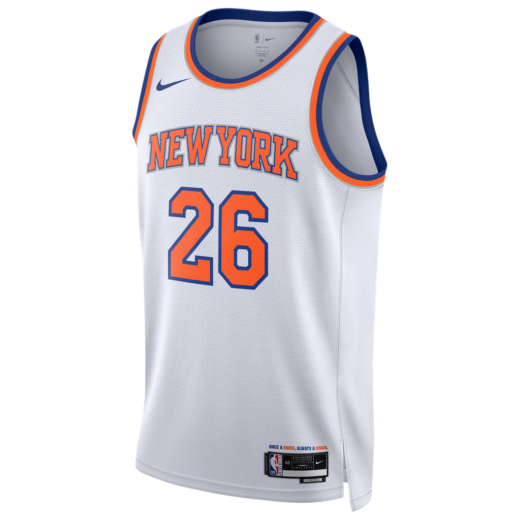 New York Knicks Nike Unisex 2026 NBA Finals Champions Always 26 Swingman Jersey - White - Association Edition