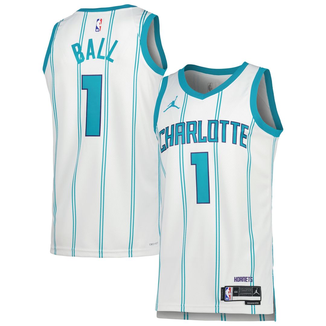 LaMelo Ball Charlotte Hornets Jordan Brand Unisex Swingman Jersey - Icon Edition - Teal