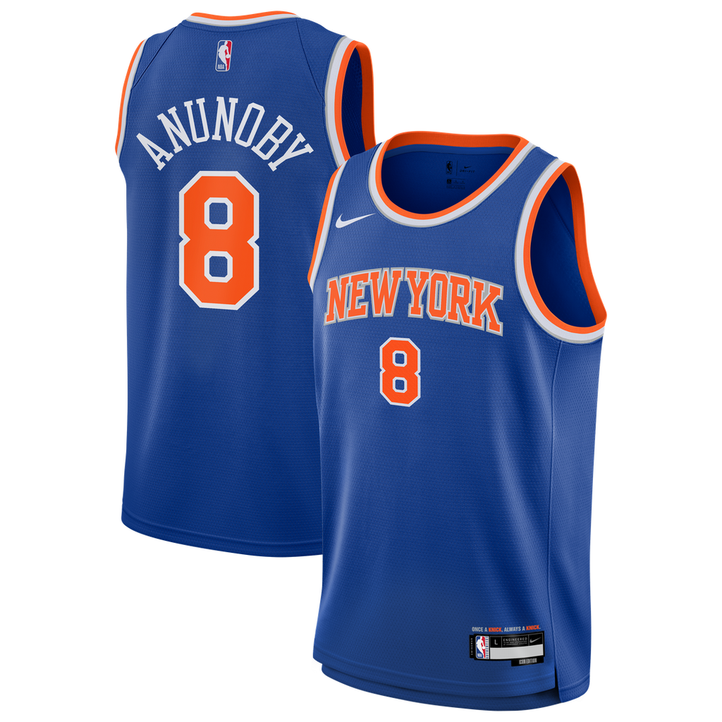 OG Anunoby New York Knicks Nike Youth Swingman Jersey - Icon Edition - Blue