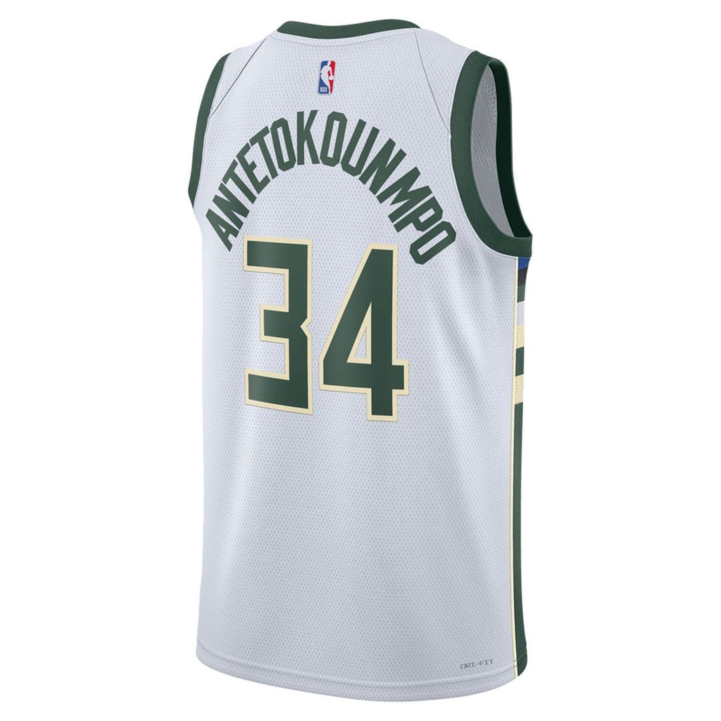 Giannis Antetokounmpo Milwaukee Bucks Nike Unisex Swingman Jersey - Icon Edition - Hunter Green