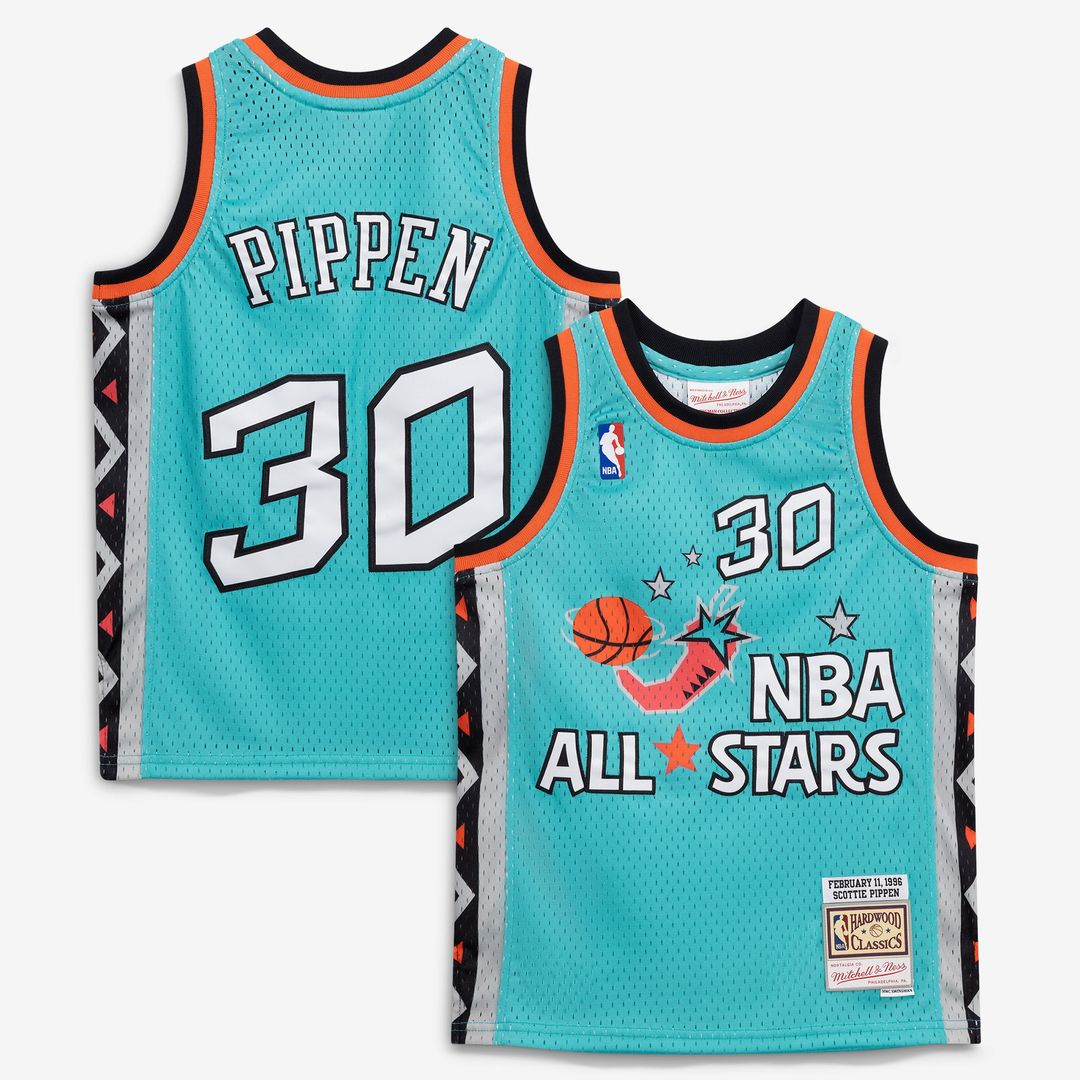 Scottie Pippen 1996 NBA All-Star Game Mitchell & Ness Youth Hardwood Classics Swingman Jersey - Teal