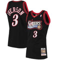 Allen Iverson Philadelphia 76ers Mitchell & Ness 1997/98 Hardwood Classics Authentic Jersey - Black