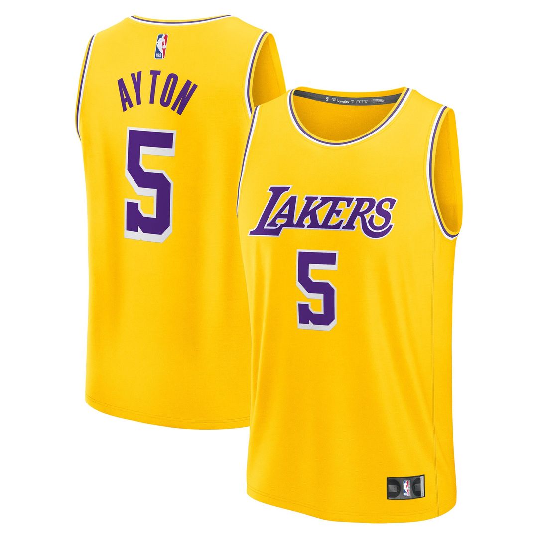 Deandre Ayton Los Angeles Lakers Fanatics Youth Fast Break Replica Player Jersey - Icon Edition - Gold