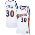 Stephen Curry Golden State Warriors Mitchell & Ness Hardwood Classics Swingman Jersey - White