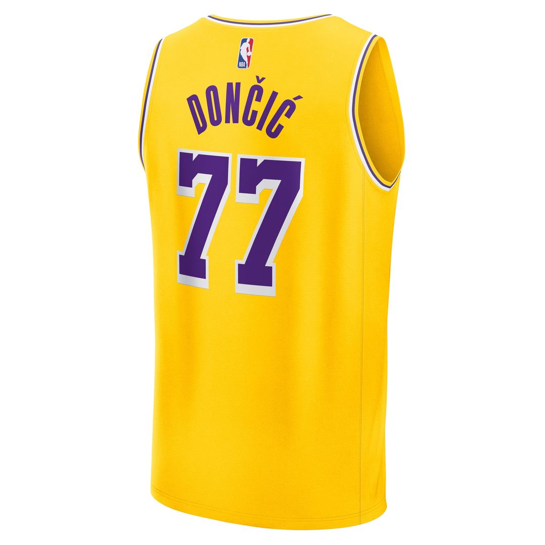 Luka Dončić Los Angeles Lakers Fanatics Fast Break Replica Player Jersey - Icon Edition - Gold