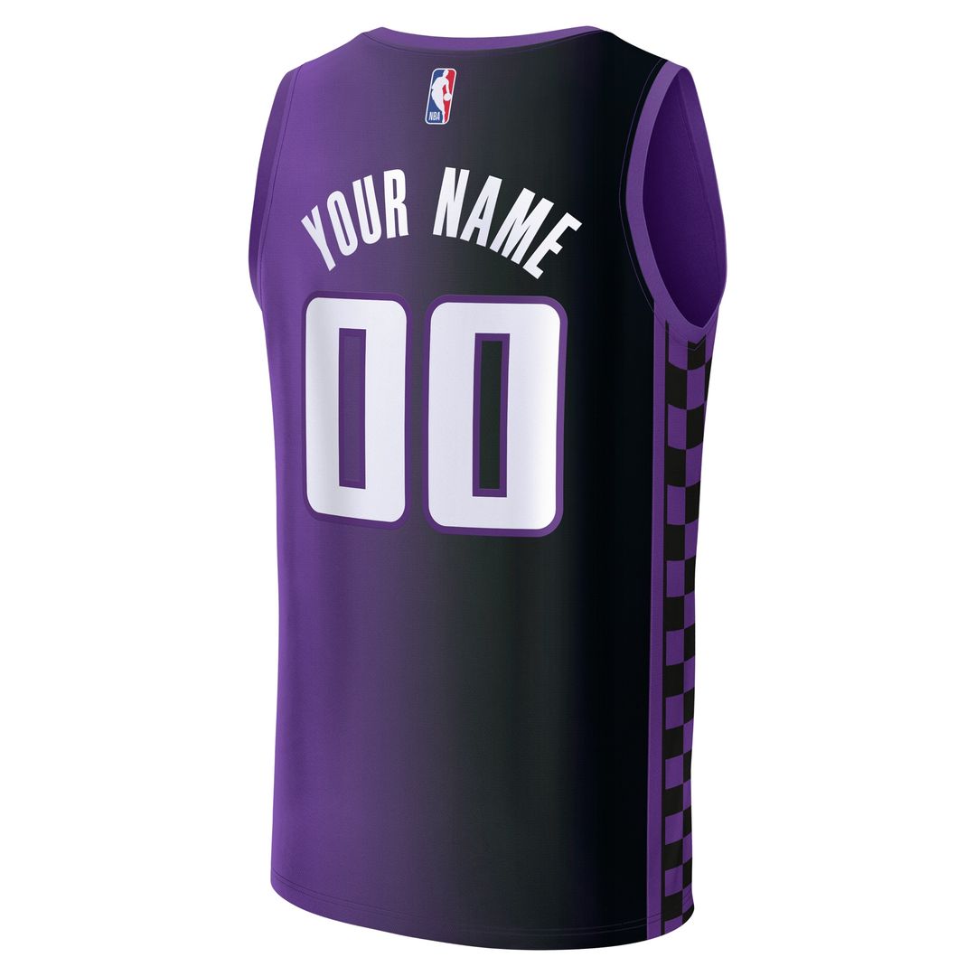 Sacramento Kings Fanatics Youth Fast Break Custom Replica Jersey - Purple  - Statement Edition
