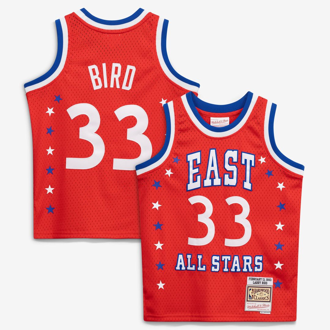 Larry Bird 1983 NBA All-Star Game Mitchell & Ness Youth Hardwood Classics Swingman Jersey - Red