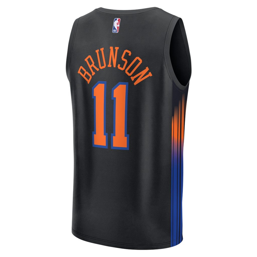 Jalen Brunson New York Knicks Fanatics Fast Break Jersey - Statement Edition - Black