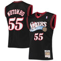 Dikembe Mutombo Philadelphia 76ers Mitchell & Ness Hardwood Classics Swingman Jersey - Black