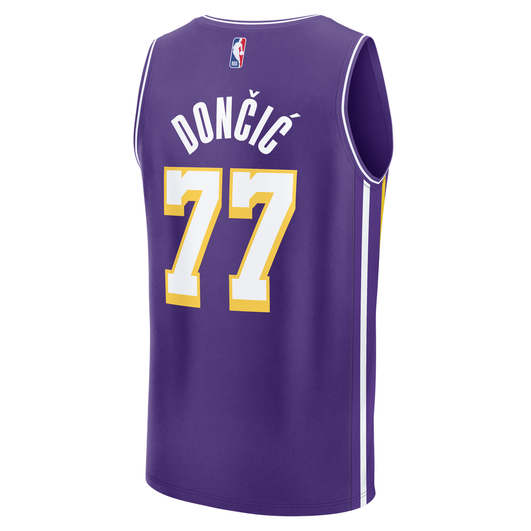 Luka Dončić Los Angeles Lakers Fanatics Youth  Fast Break Jersey - Statement Edition - Purple