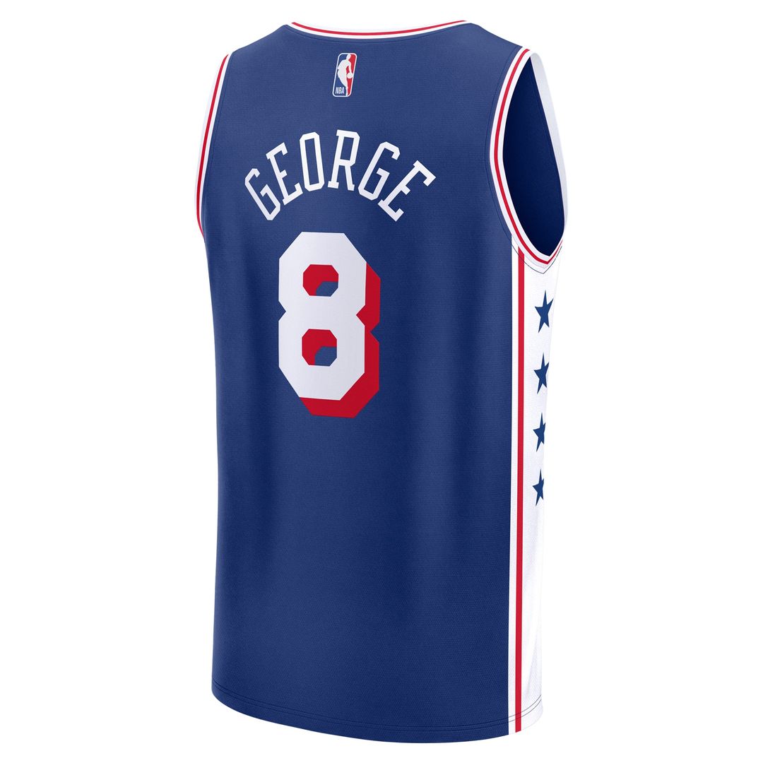 Paul George Philadelphia 76ers Fanatics Fast Break Replica Player Jersey - Icon Edition - Royal