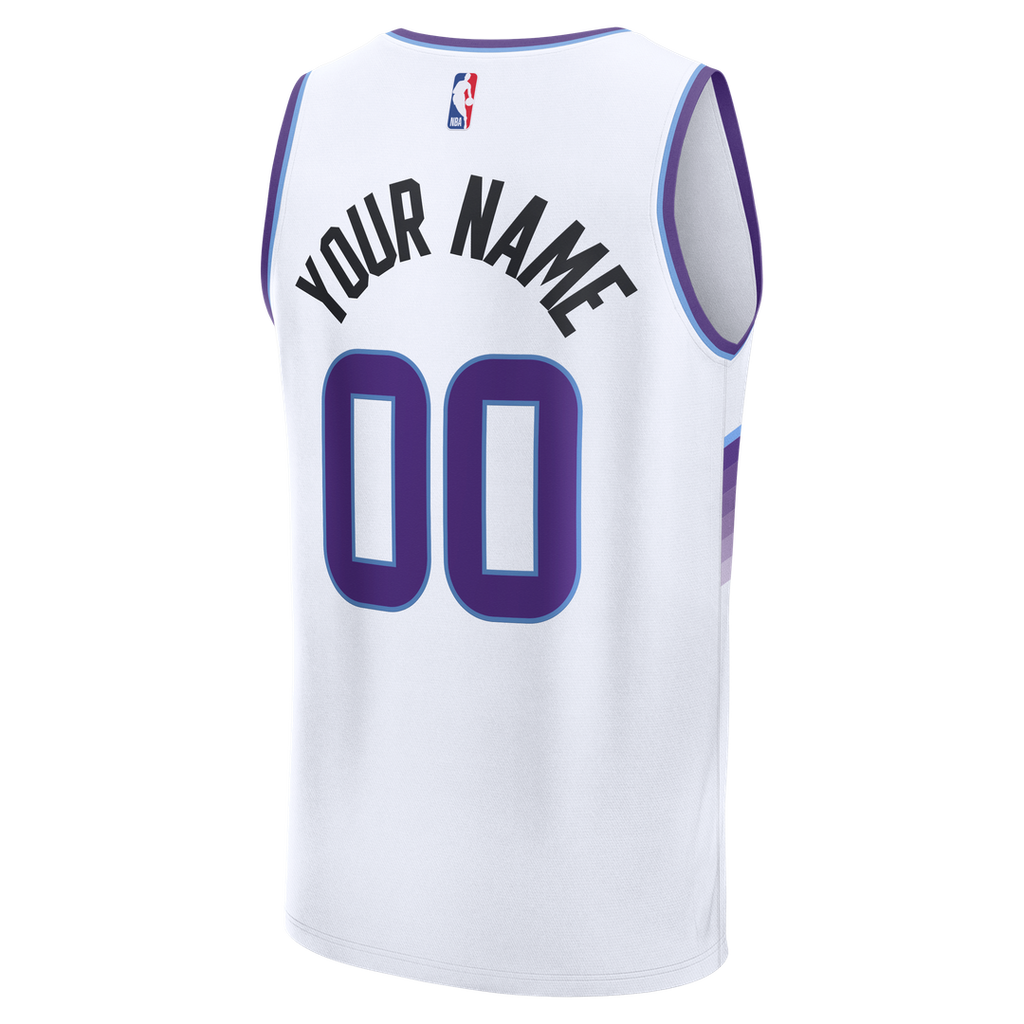 Utah Jazz Fanatics Fast Break Replica Custom Jersey - Purple - Icon Edition