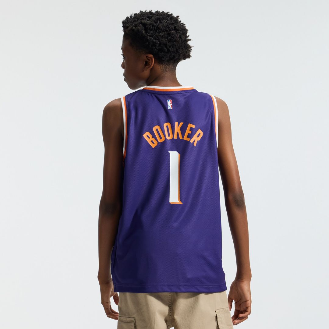 Devin Booker Phoenix Suns Fanatics Youth Fast Break Replica Player Jersey - Icon Edition - Purple