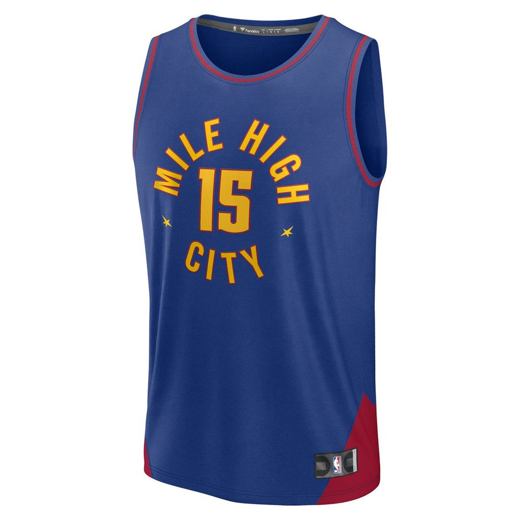 Nikola Jokic Denver Nuggets Fanatics Youth Fast Break Replica Player Jersey - Statement Edition - Blue