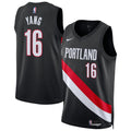 Yang Hansen Portland Trail Blazers Nike Unisex Swingman Jersey - Icon Edition - Black