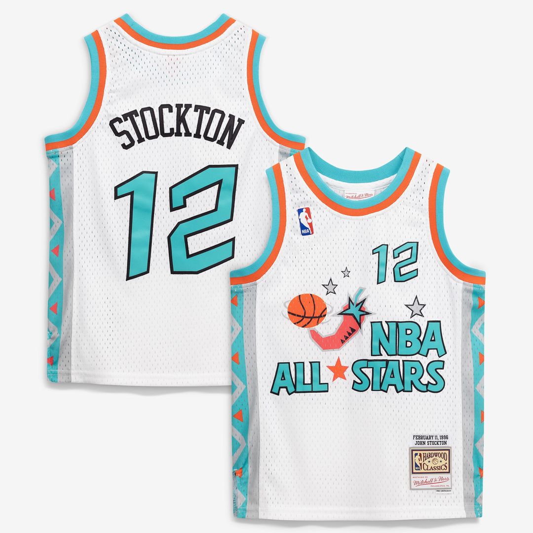 John Stockton 1996 NBA All-Star Game Mitchell & Ness Youth Hardwood Classics Swingman Jersey - White