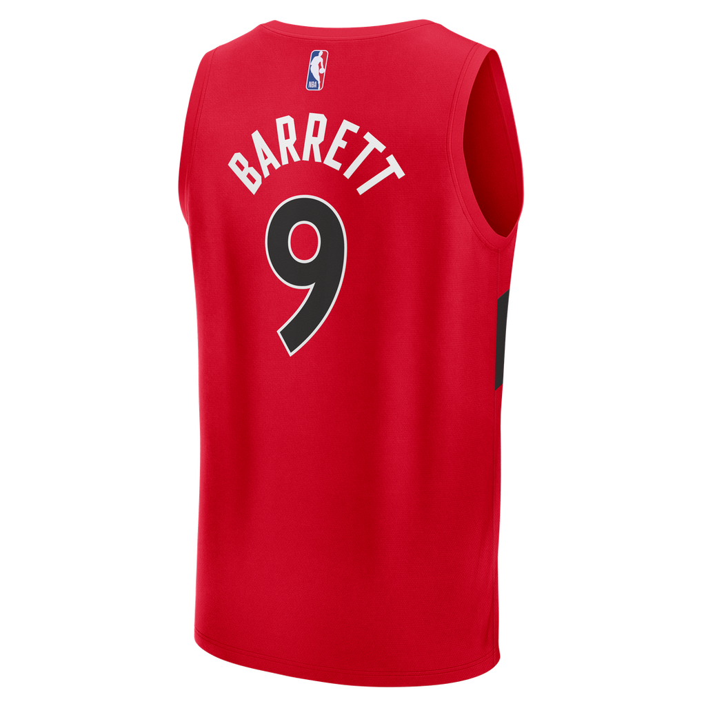 RJ Barrett Toronto Raptors Fanatics Fast Break Jersey - Red - Icon Edition