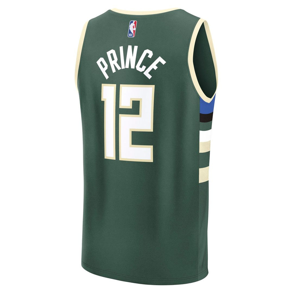 Taurean Prince Milwaukee Bucks Fanatics Fast Break Replica Player Jersey - Icon Edition - Hunter Green