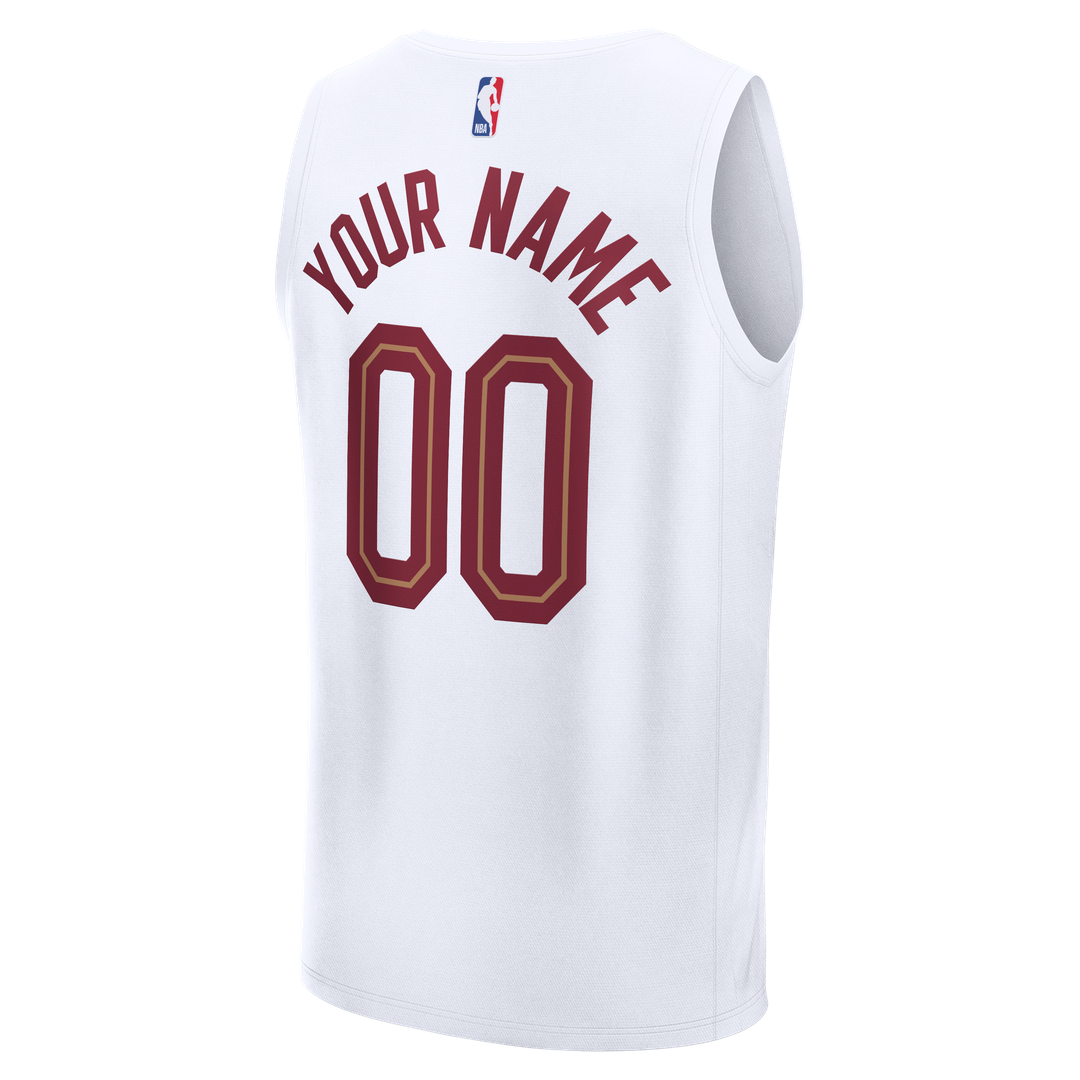 Cleveland Cavaliers Fanatics Youth Fastbreak Custom Jersey - Association Edition - White