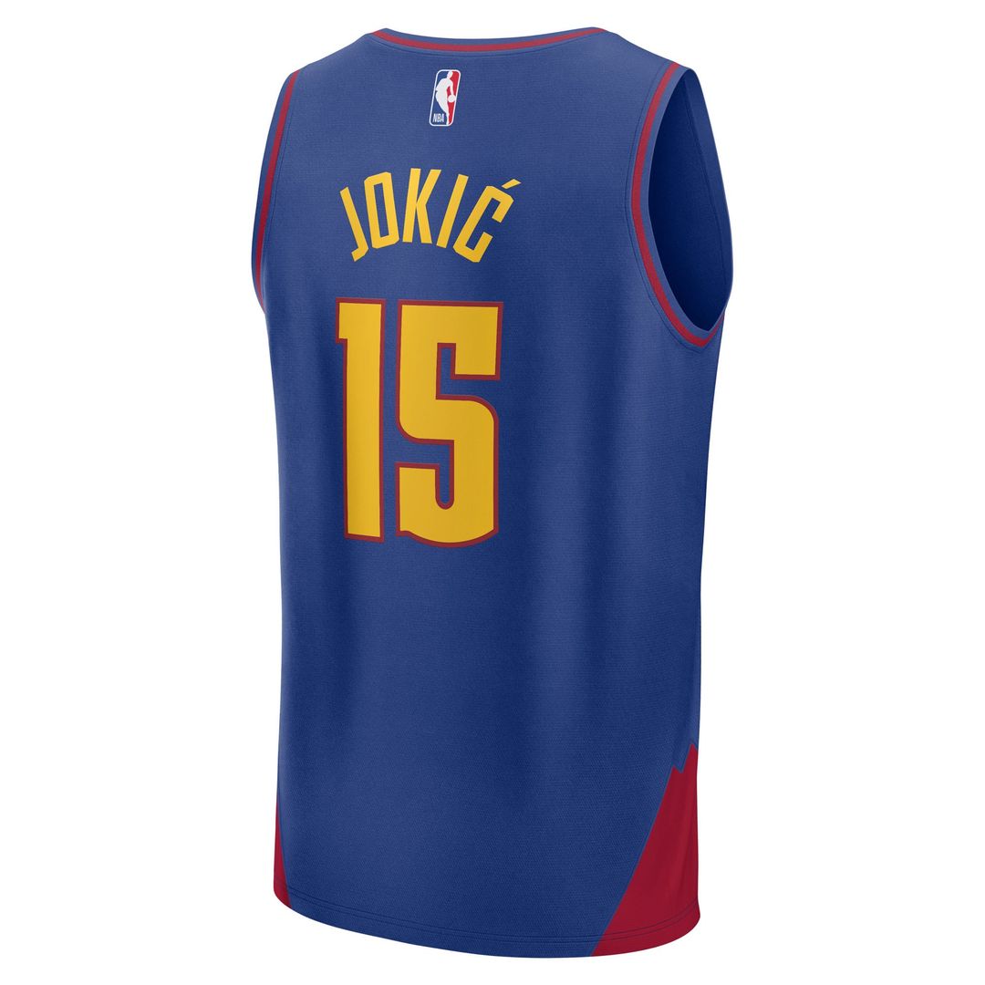 Nikola Jokic Denver Nuggets Fanatics Youth Fast Break Replica Player Jersey - Statement Edition - Blue