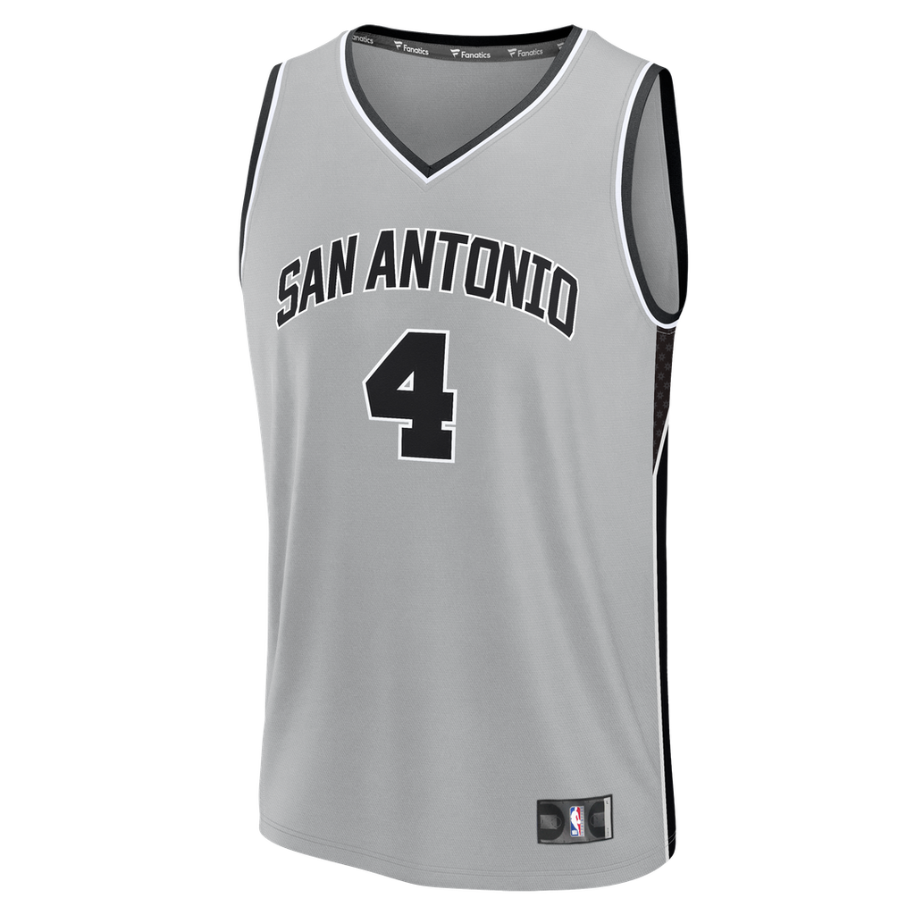De'Aaron Fox San Antonio Spurs Fanatics Youth  Fast Break Jersey - Statement Edition - Silver