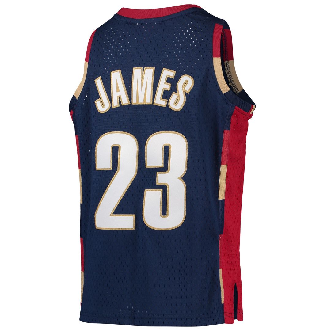 LeBron James Cleveland Cavaliers Mitchell & Ness Youth 2003-04 Hardwood Classics Swingman Jersey - Wine