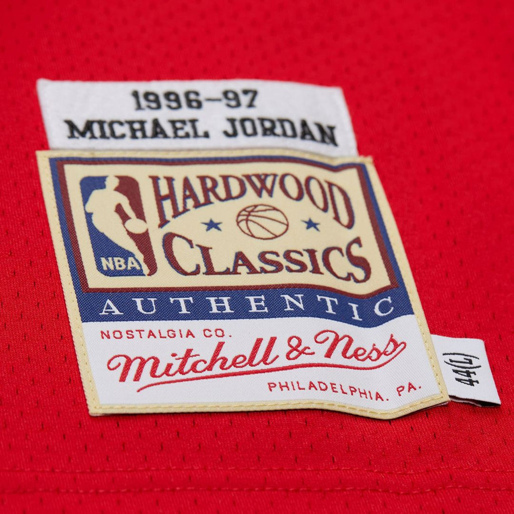 Michael Jordan Chicago Bulls Mitchell & Ness 1996/97 Throwback Authentic Jersey - Red