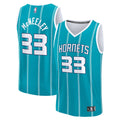 Liam McNeeley Charlotte Hornets Fanatics Fast Break Replica Jersey - Teal - Icon Edition