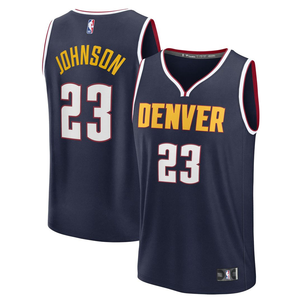 Cameron Johnson Denver Nuggets Fanatics Youth Fast Break Replica Jersey - Navy - Icon Edition
