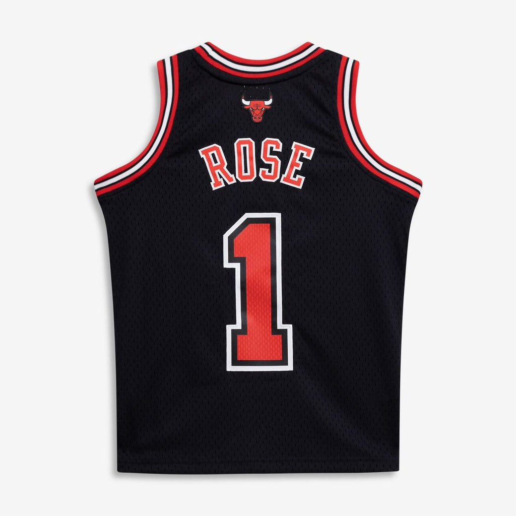 Derrick Rose Chicago Bulls Mitchell & Ness Youth 2010/11 Hardwood Classics Swingman Jersey - Black