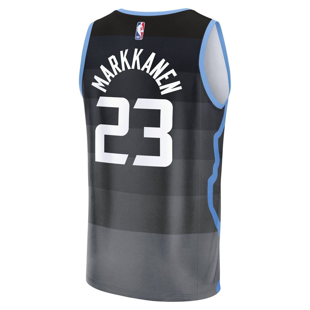 Lauri Markkanen Utah Jazz Fanatics 2025/26 City Edition Fast Break Jersey - Black