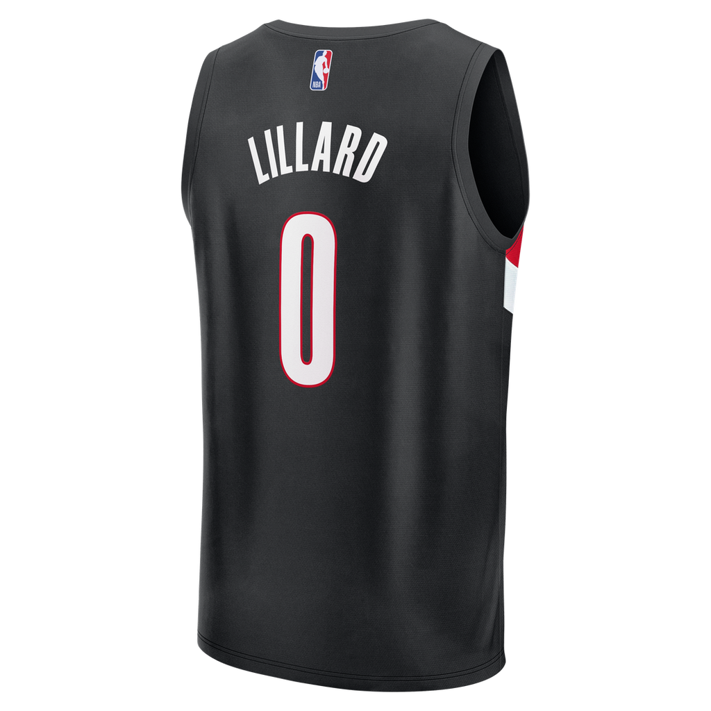 Damian Lillard Portland Trail Blazers Fanatics Youth Fast Break Replica Jersey - Black - Icon Edition