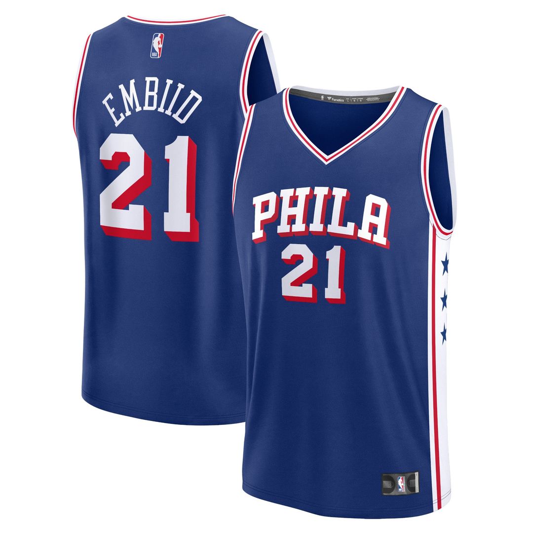 Joel Embiid Philadelphia 76ers Fanatics Fast Break Replica Jersey - Association Edition - White