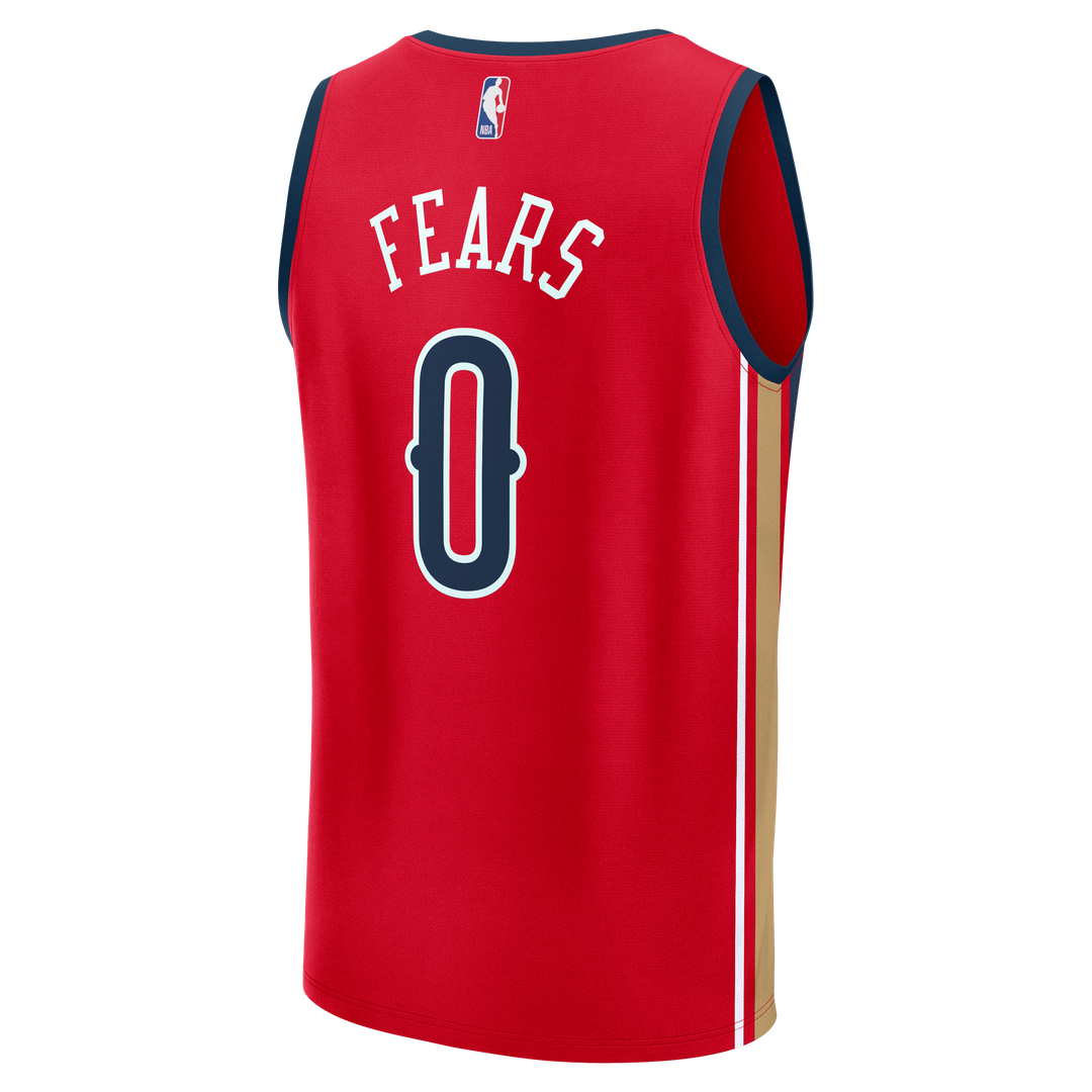 Jeremiah Fears New Orleans Pelicans Fanatics Fast Break Replica Player Jersey - Statement Edition - Red