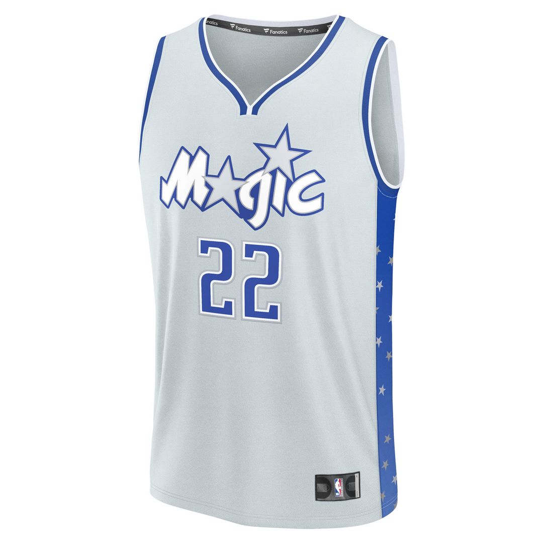 Franz Wagner Orlando Magic Fanatics 2025/26 City Edition Fast Break Jersey - Silver