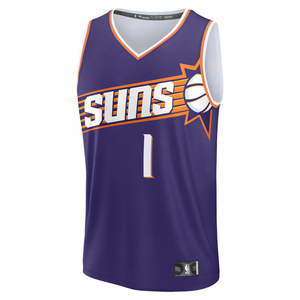 Devin Booker Phoenix Suns Fanatics Youth Fast Break Replica Player Jersey - Icon Edition - Purple
