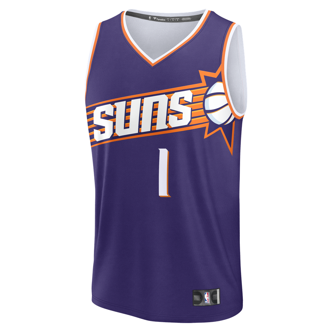 Devin Booker Phoenix Suns Fanatics Youth Fast Break Replica Player Jersey - Icon Edition - Purple