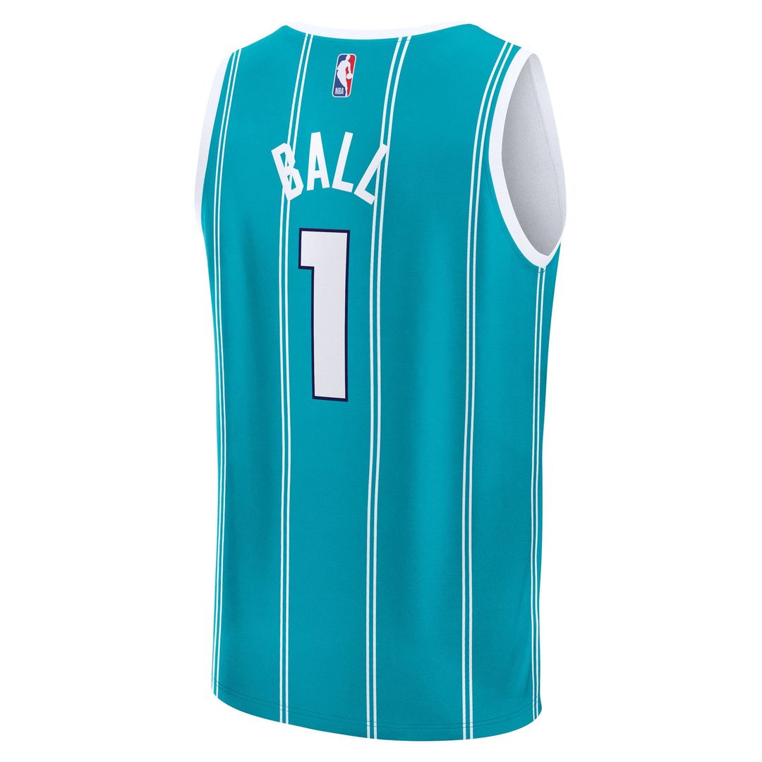 LaMelo Ball Charlotte Hornets Fanatics Fast Break Replica Player Jersey - Icon Edition - Teal