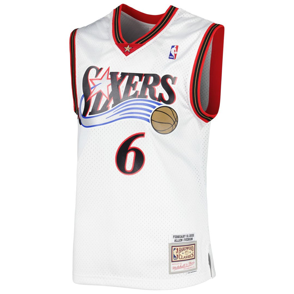 Allen Iverson Philadelphia 76ers Mitchell & Ness 2002/03 Hardwood Classics Swingman Jersey - Red