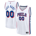Philadelphia 76ers Fanatics Youth Fast Break Custom Replica Jersey - White  - Association Edition